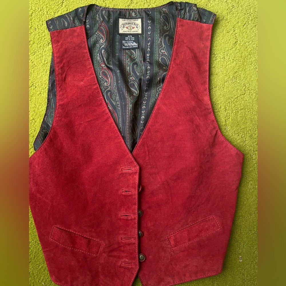 Hippie Boho leather Vest